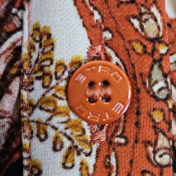 ETRO $1320 Elba Long Sleeve Midi Dress EUR 42 US 10 Luxury Italian Designer Boho - Picture 10 of 16